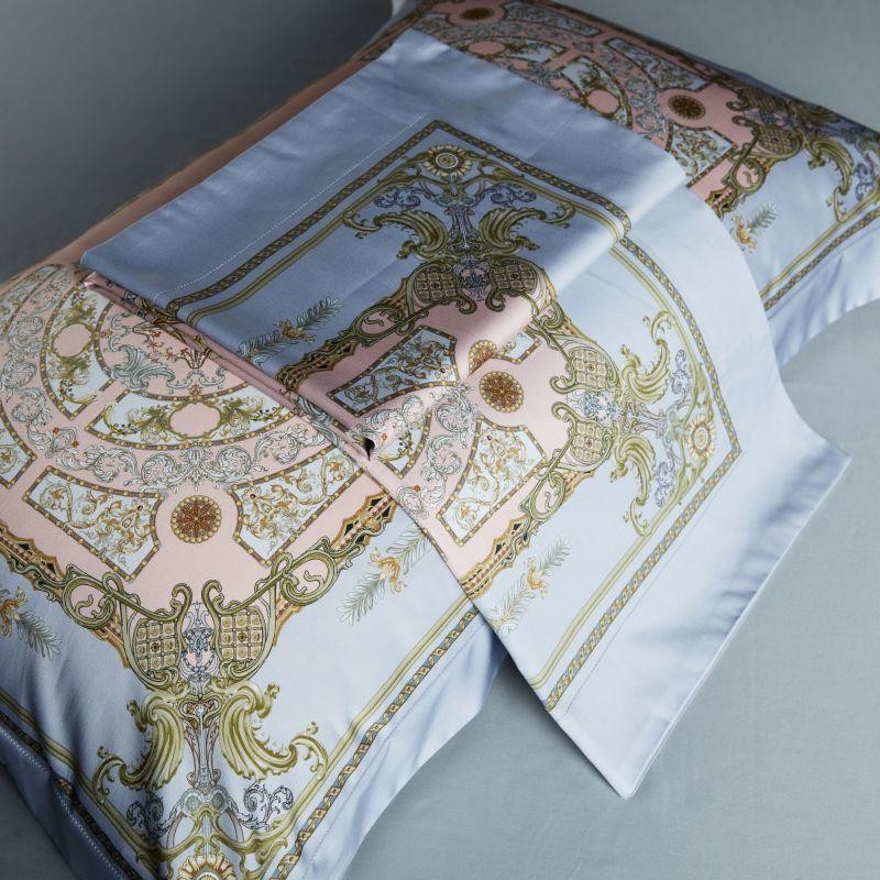 Audrey Art Deco Printed Silky Egyptian Cotton Duvet Cover Set Duvet Cover Set - Venetto Design Venettodesign.com