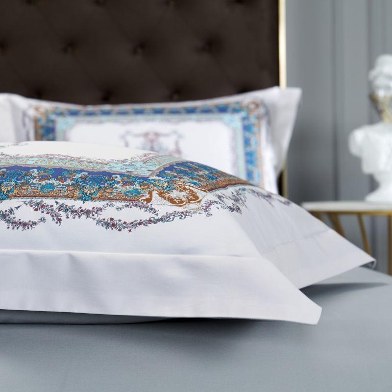 Ava Layered 3D Printed Border Egyptian Cotton Duvet Cover Set Duvet Cover Set - Venetto Design Venettodesign.com