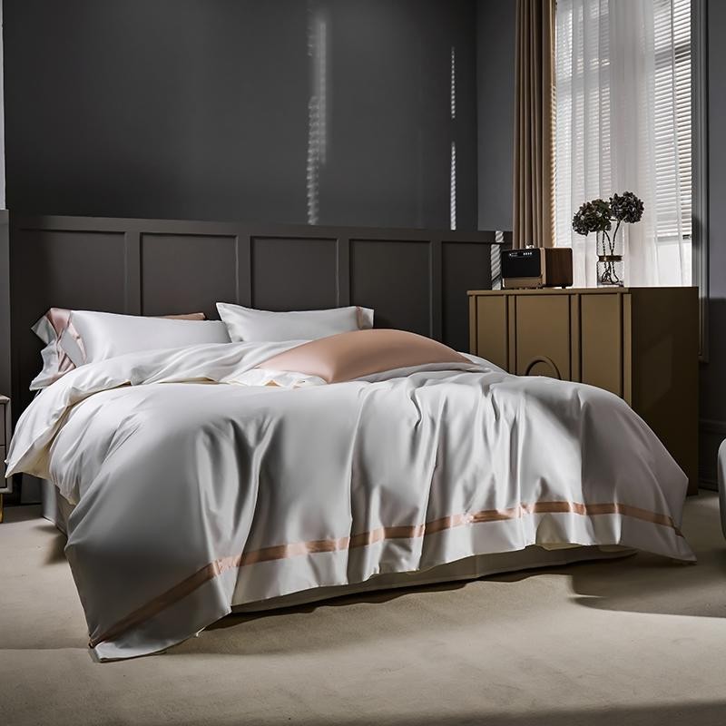 Manya Classic Solid Reversible Egyptian Cotton Duvet Cover Set Duvet Cover Set - Venetto Design Venettodesign.com