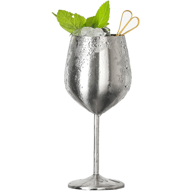 Ibiza Stainless Steel Glasses - Venetto Design SILVER / Cocktail Glass - 6 Pieces Venettodesign.com