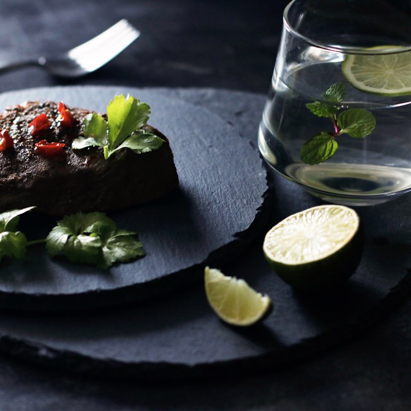 Zebok Natural Slate Plate Plate - Venetto Design Venettodesign.com