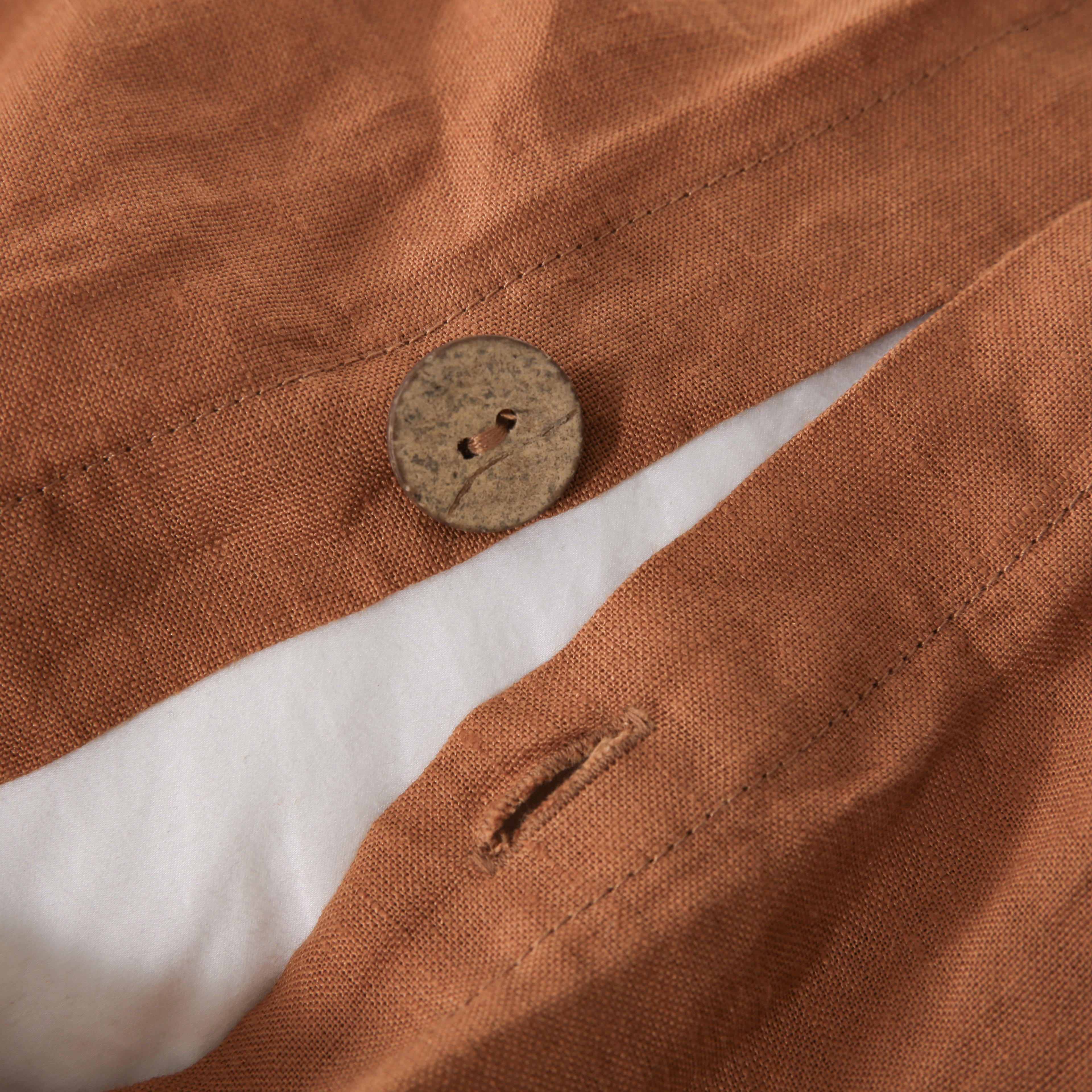 Linova Rust Luxury French Linen Bedding Set