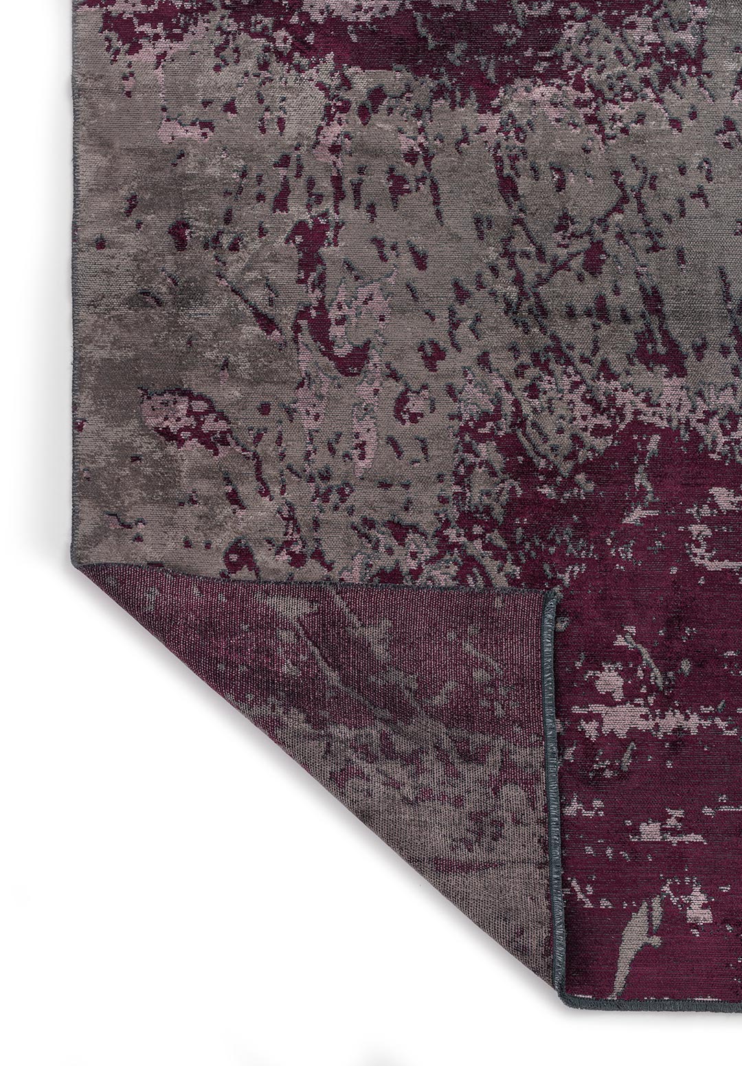 Mallorca Dark Damson - Dark Grey Rug Rugs - Venetto Design Venettodesign.com