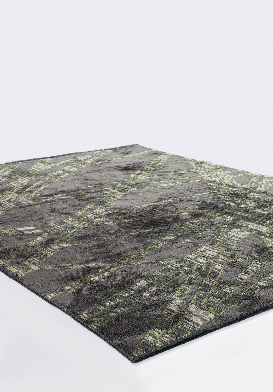 Grenoble Green - Charcoal Rug Rugs - Venetto Design Venettodesign.com