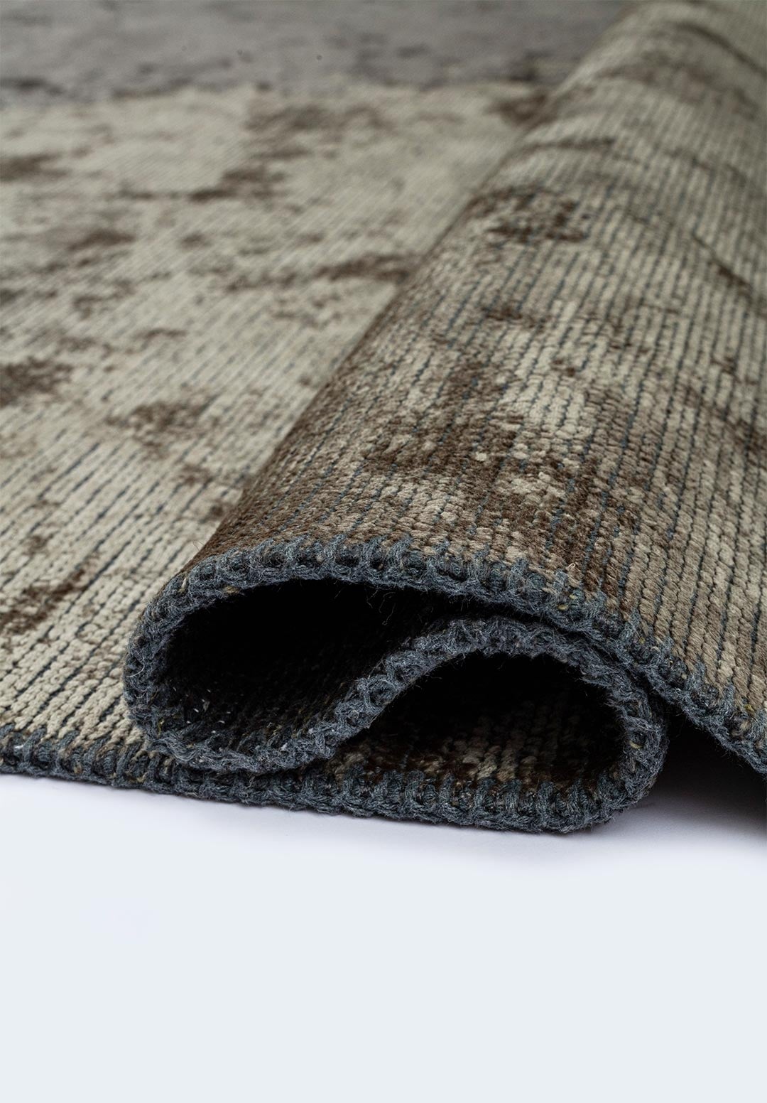 Monaco Anthracite - Khaki Rug Rugs - Venetto Design Venettodesign.com