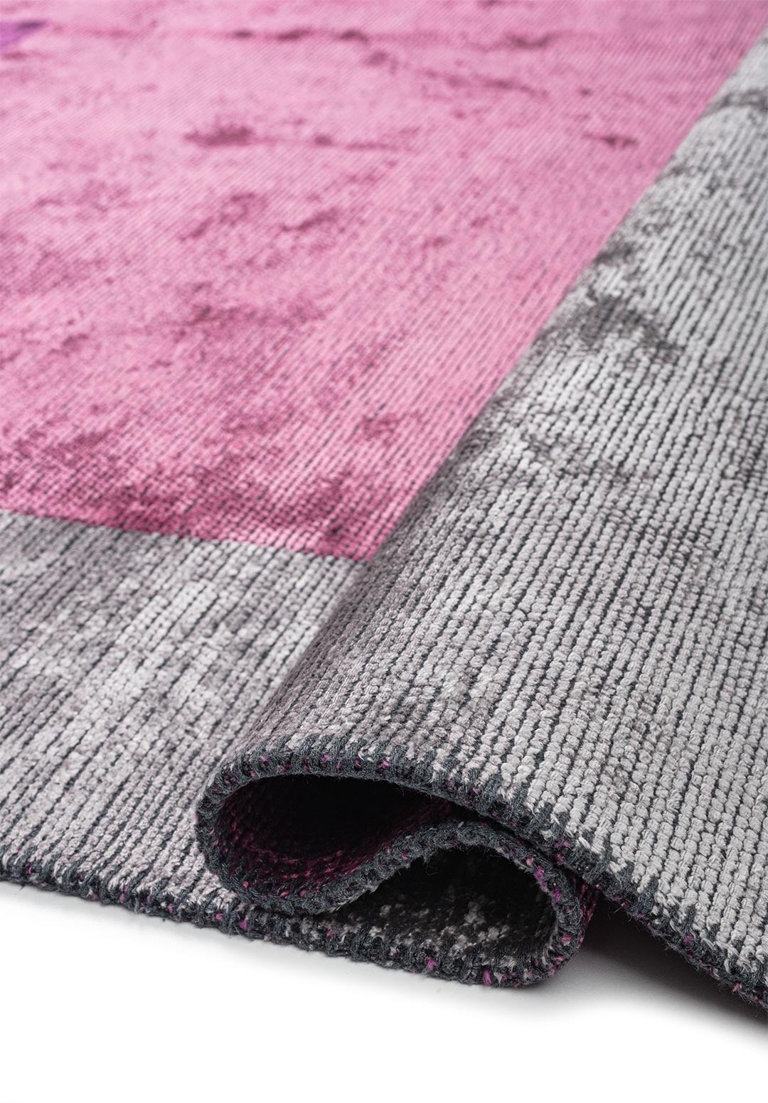 Lyon Pink - Light Grey Rug Rugs - Venetto Design Venettodesign.com