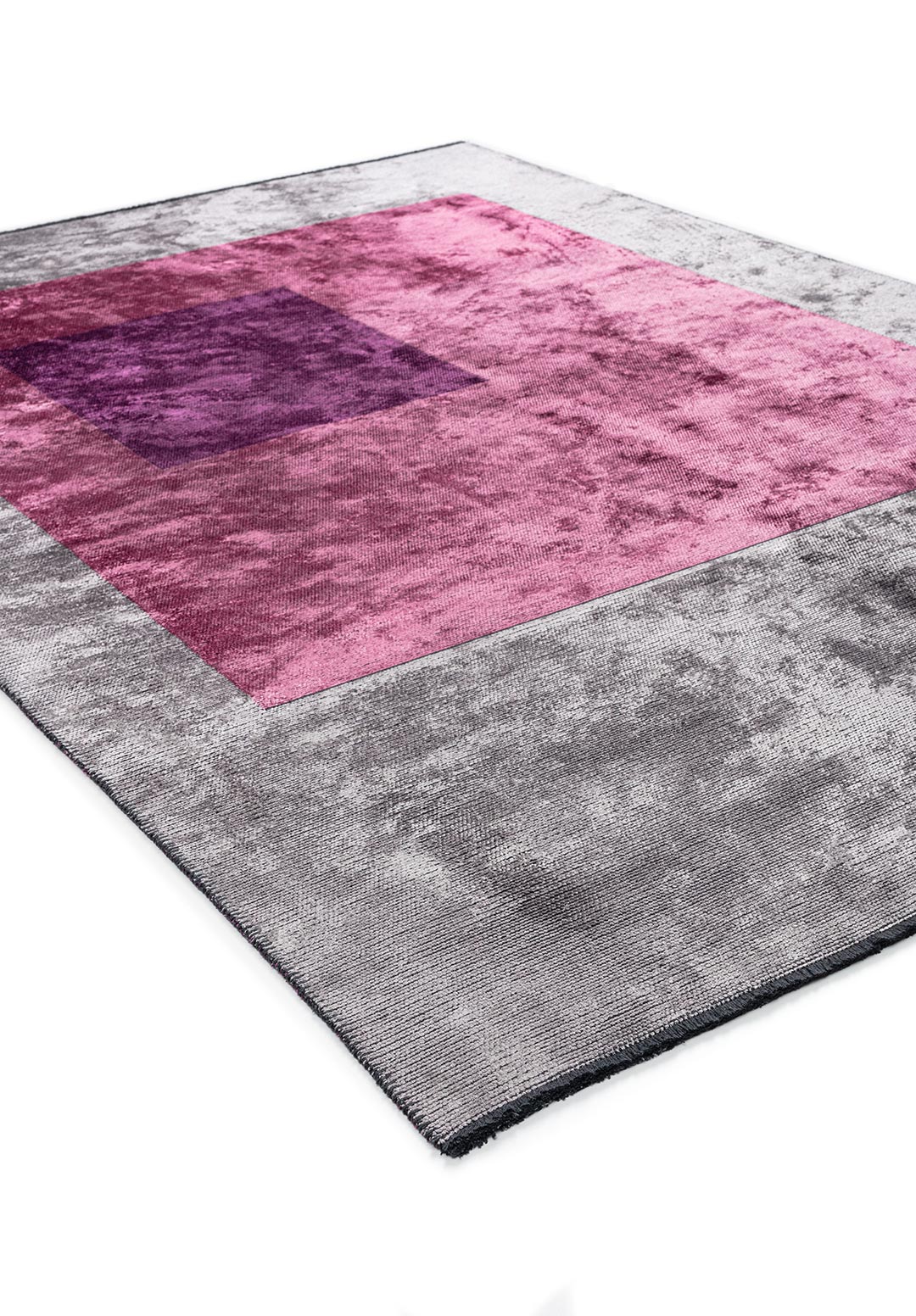 Lyon Pink - Light Grey Rug Rugs - Venetto Design Venettodesign.com