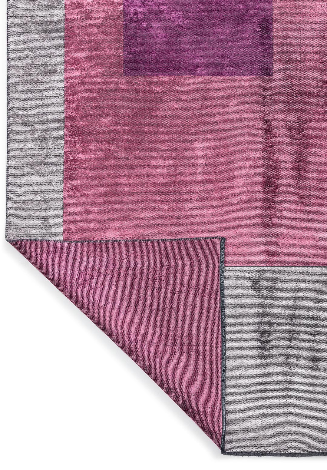 Lyon Pink - Light Grey Rug Rugs - Venetto Design Venettodesign.com