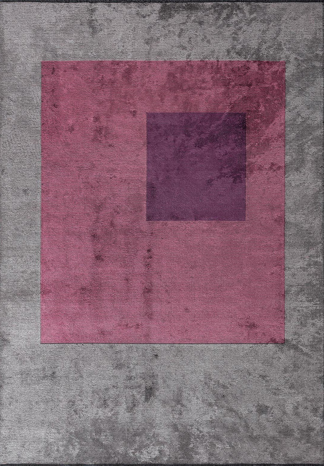 Lyon Pink - Light Grey Rug Rugs - Venetto Design Venettodesign.com