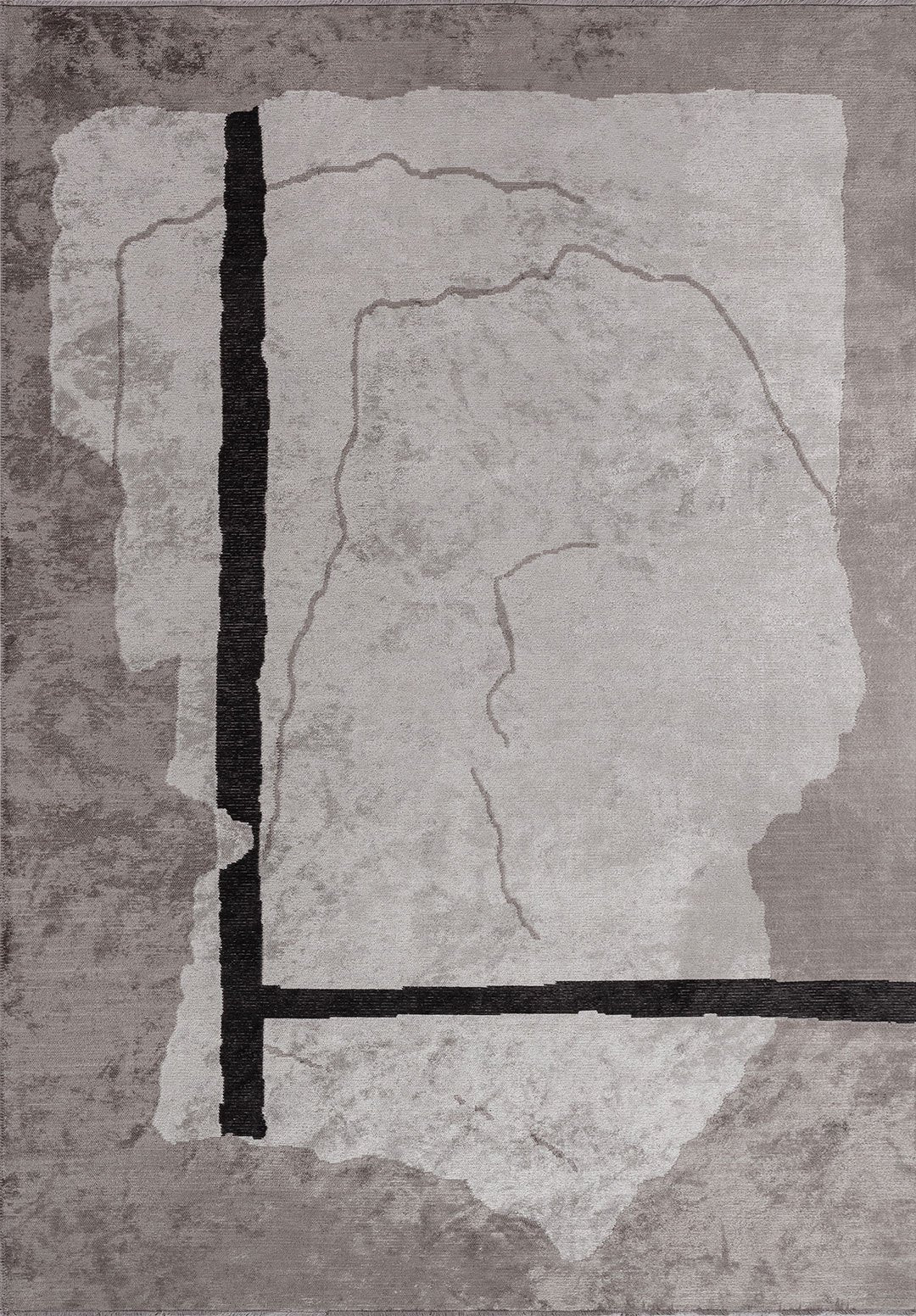 Salamanca Light Grey - Dark Grey Rug Rugs - Venetto Design Venettodesign.com