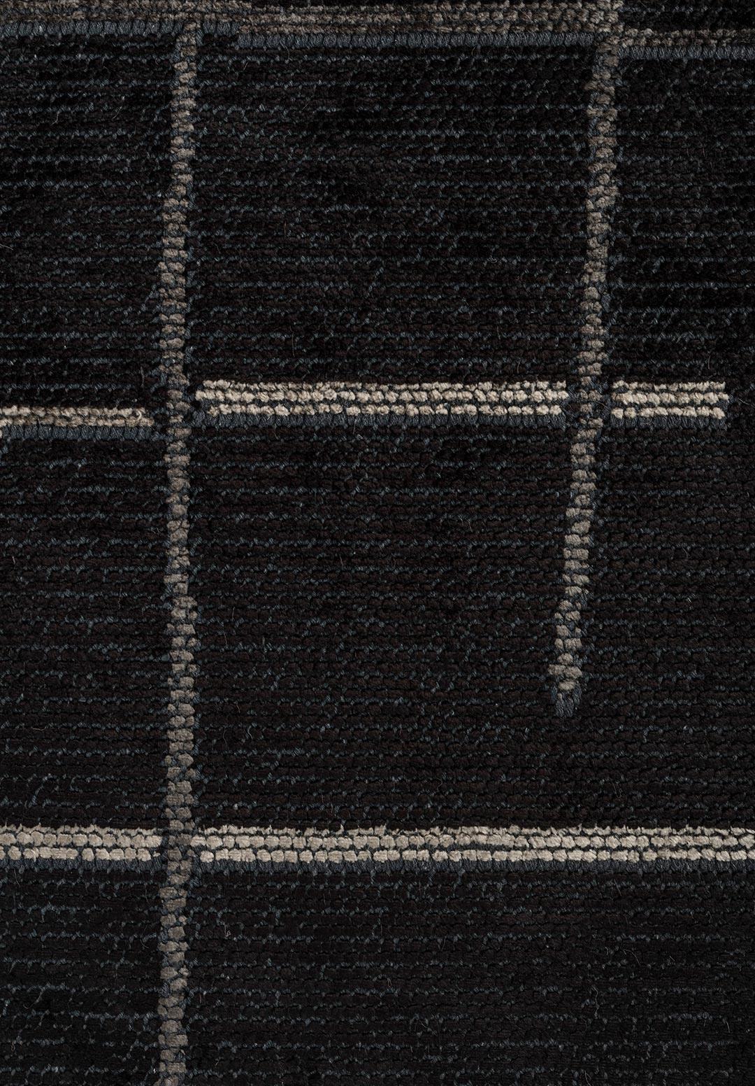 Brooklyn Anthracite - Black Rug Rugs - Venetto Design Venettodesign.com