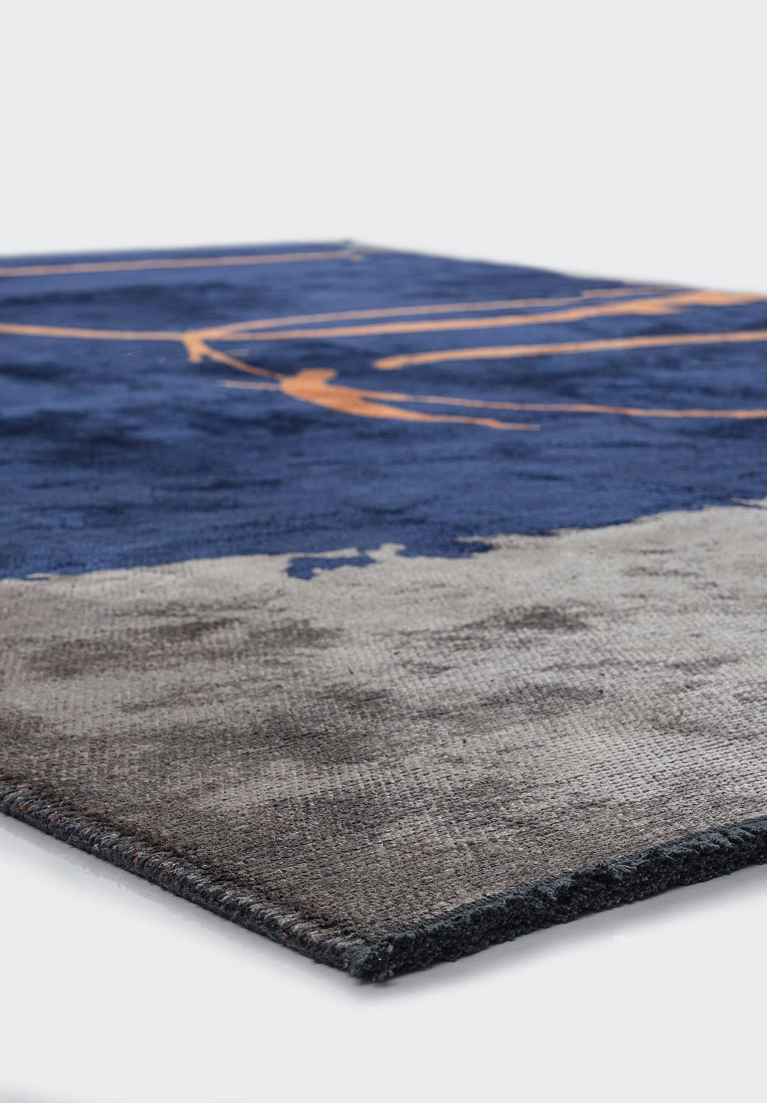 Munich Dark Navy - Dark Grey Rug Rugs - Venetto Design Venettodesign.com