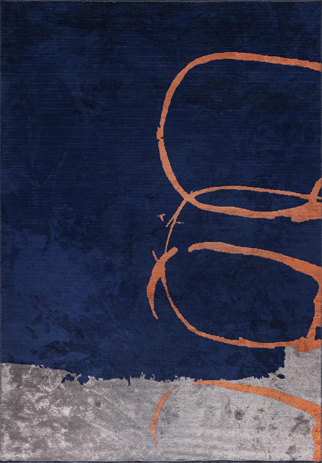 Munich Dark Navy - Dark Grey Rug Rugs - Venetto Design Venettodesign.com