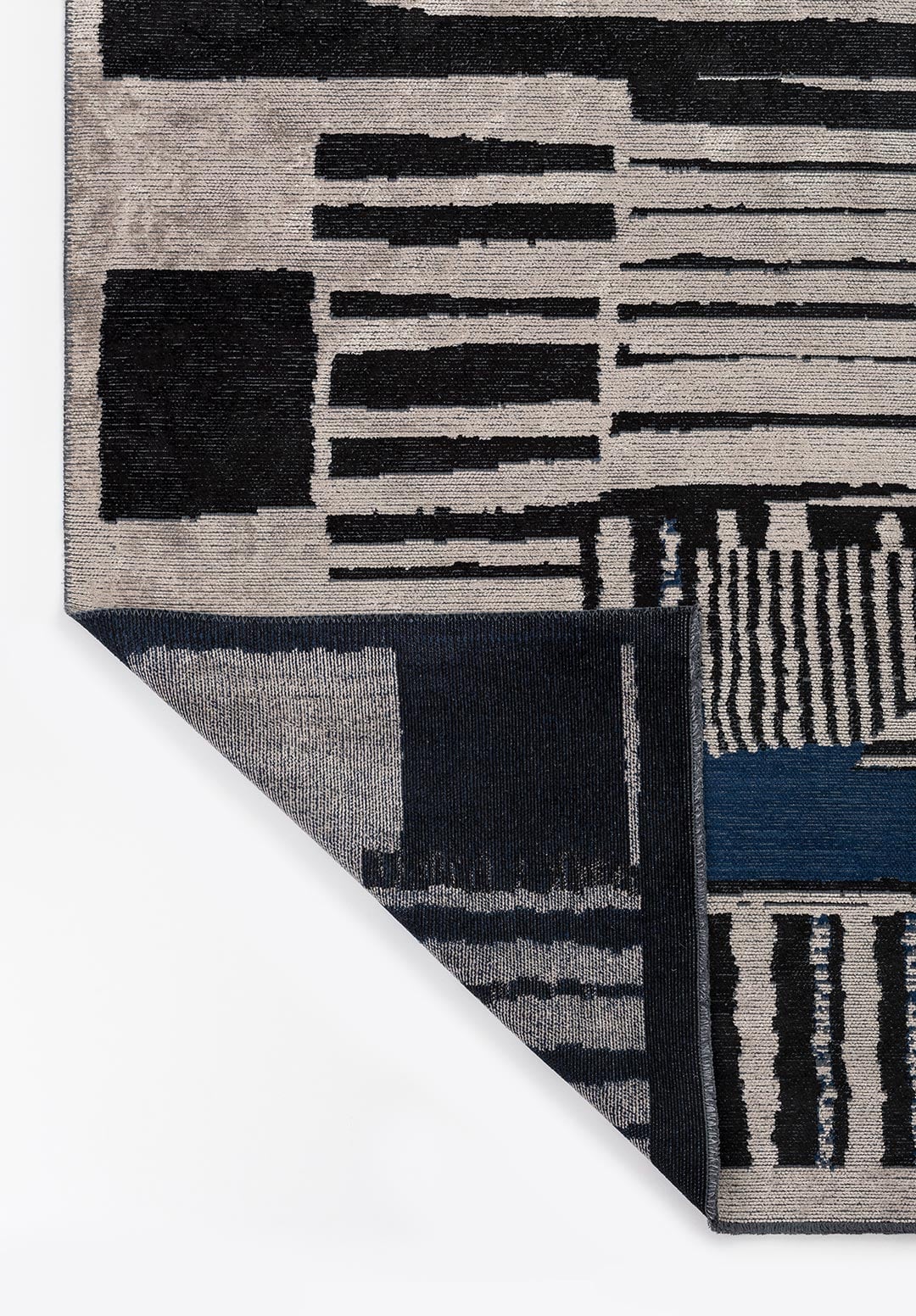 Oxford Black - Beige Rug Rugs - Venetto Design Venettodesign.com