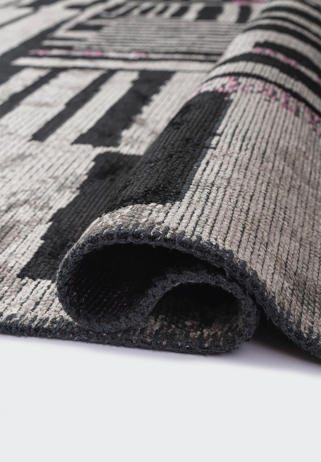 Oxford Black - Grey Rug Rugs - Venetto Design Venettodesign.com
