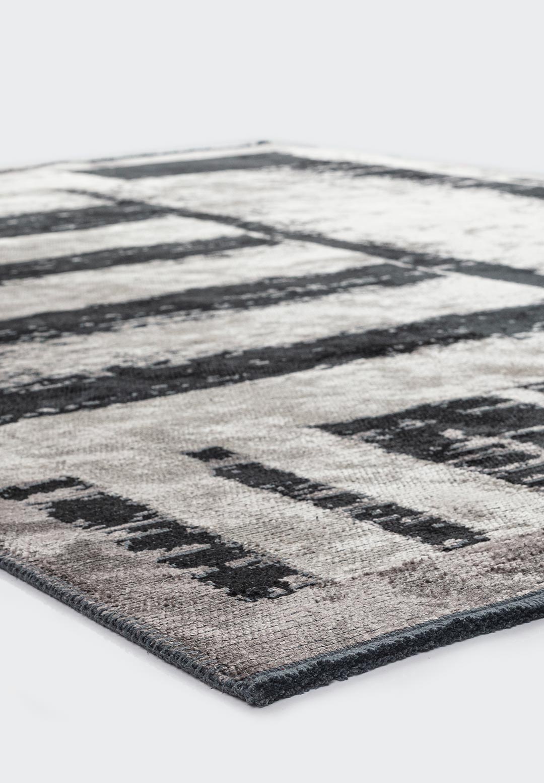 Cambridge Black - Dark Grey Rug Rugs - Venetto Design Venettodesign.com