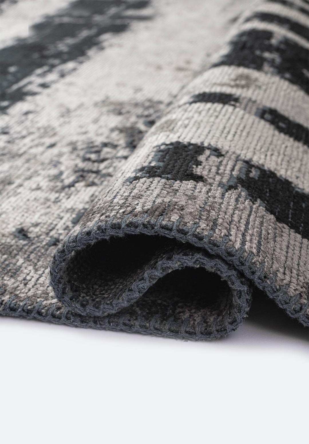 Cambridge Black - Dark Grey Rug Rugs - Venetto Design Venettodesign.com