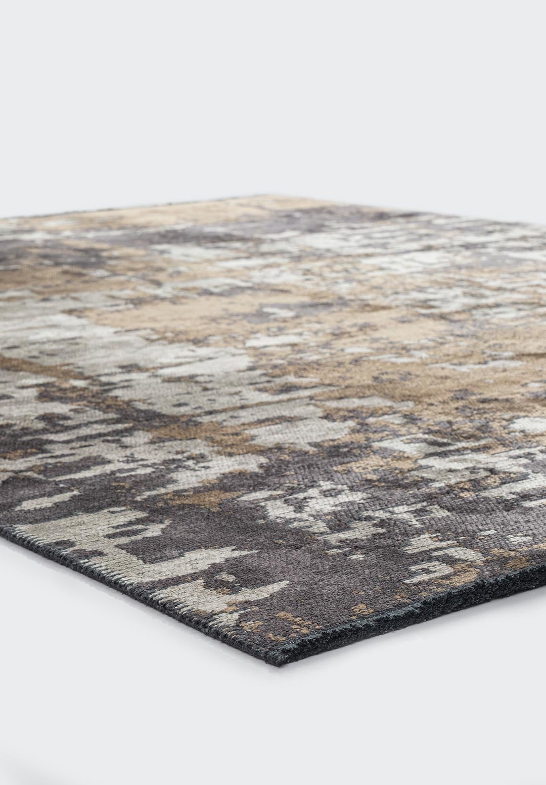 Corfu Charcoal - Light Brown Rug