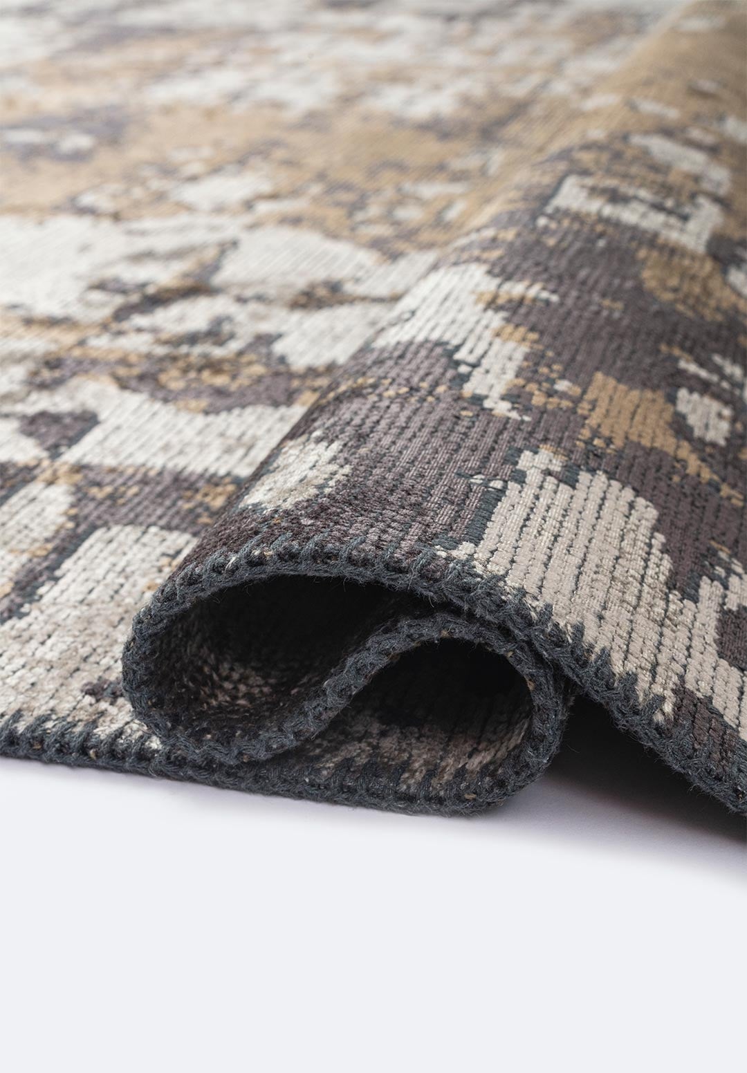 Corfu Charcoal - Light Brown Rug