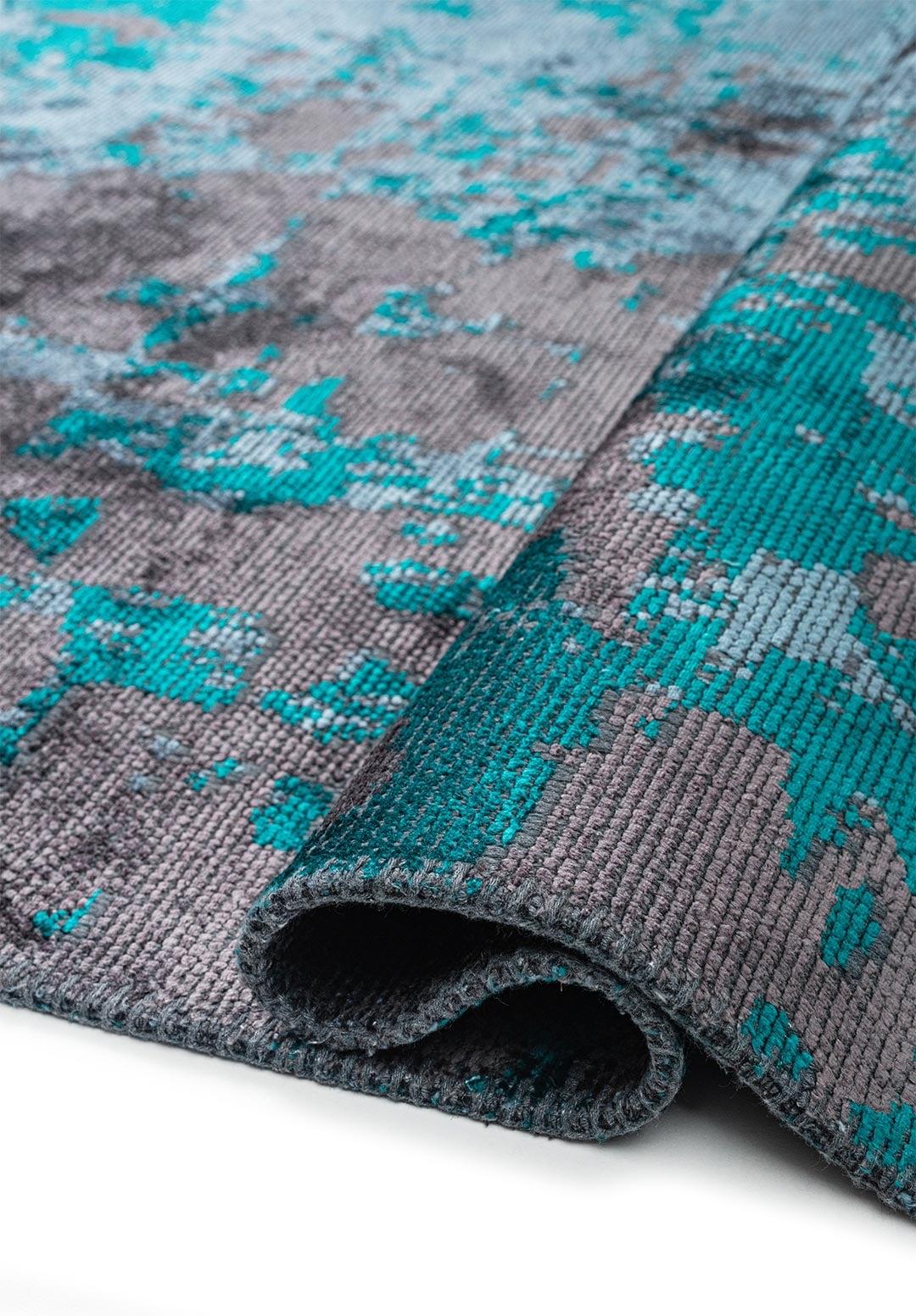 Corfu Dark Turquoise - Petrol Rug Rugs - Venetto Design Venettodesign.com