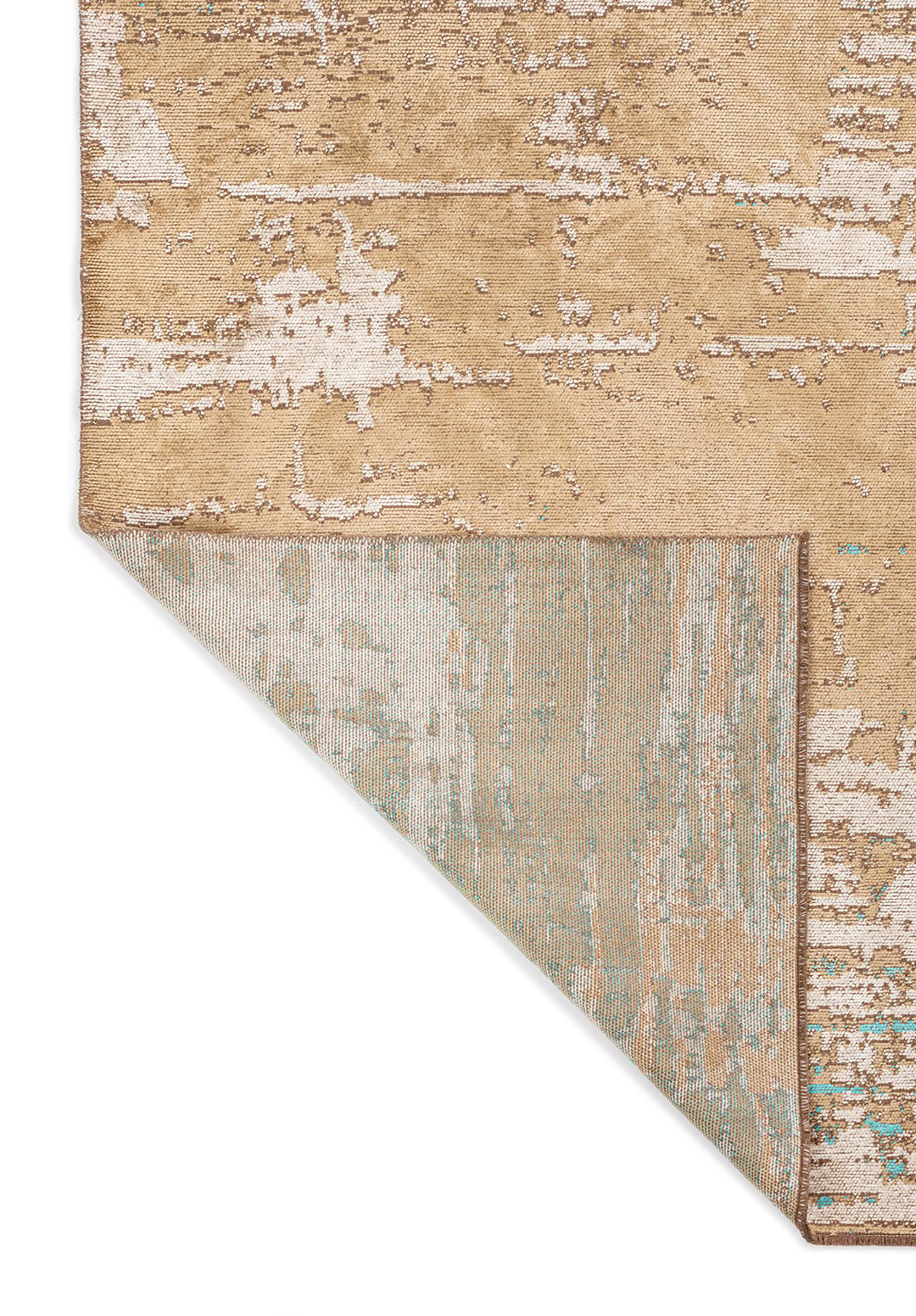 Volos Turquoise - Dark Beige Rug Rugs - Venetto Design Venettodesign.com