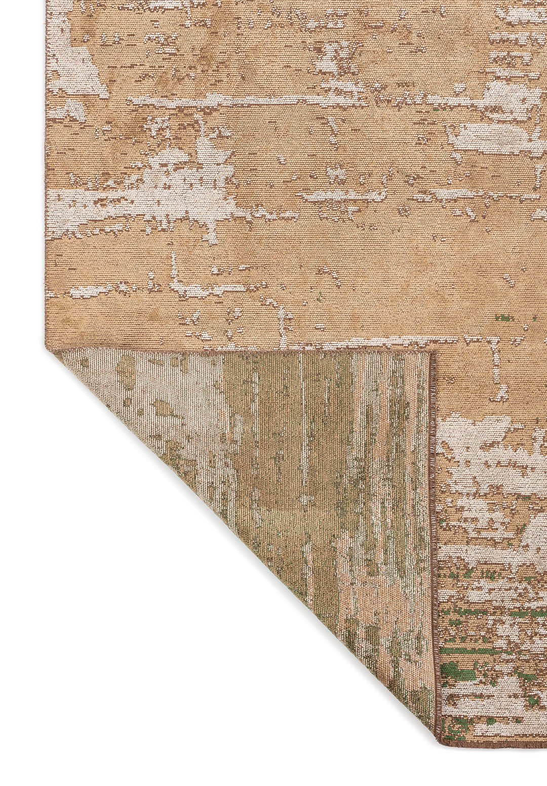 Volos Forest Green - Dark Beige Rug Rugs - Venetto Design Venettodesign.com