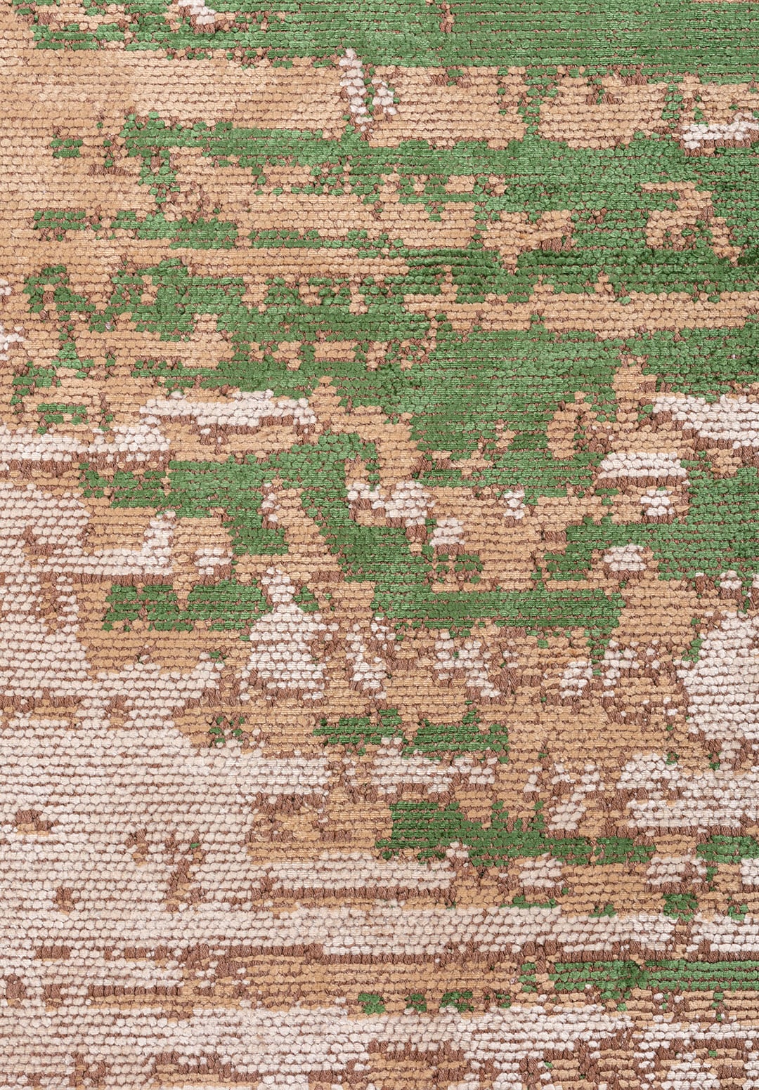 Volos Forest Green - Dark Beige Rug Rugs - Venetto Design Venettodesign.com