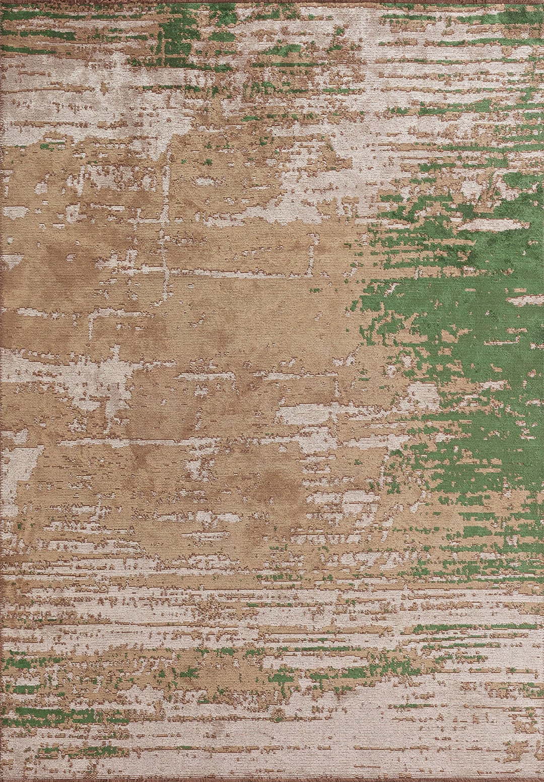 Volos Forest Green - Dark Beige Rug Rugs - Venetto Design Venettodesign.com