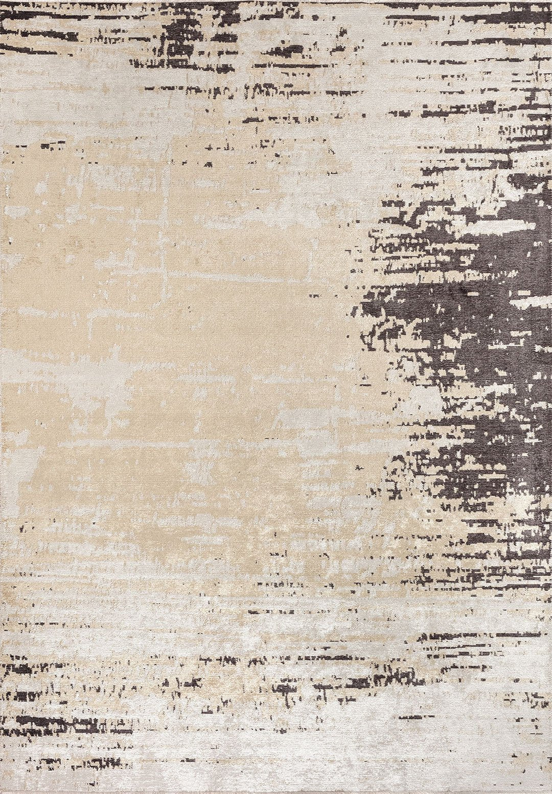 Volos Charcoal - Cream Rug Rugs - Venetto Design Venettodesign.com