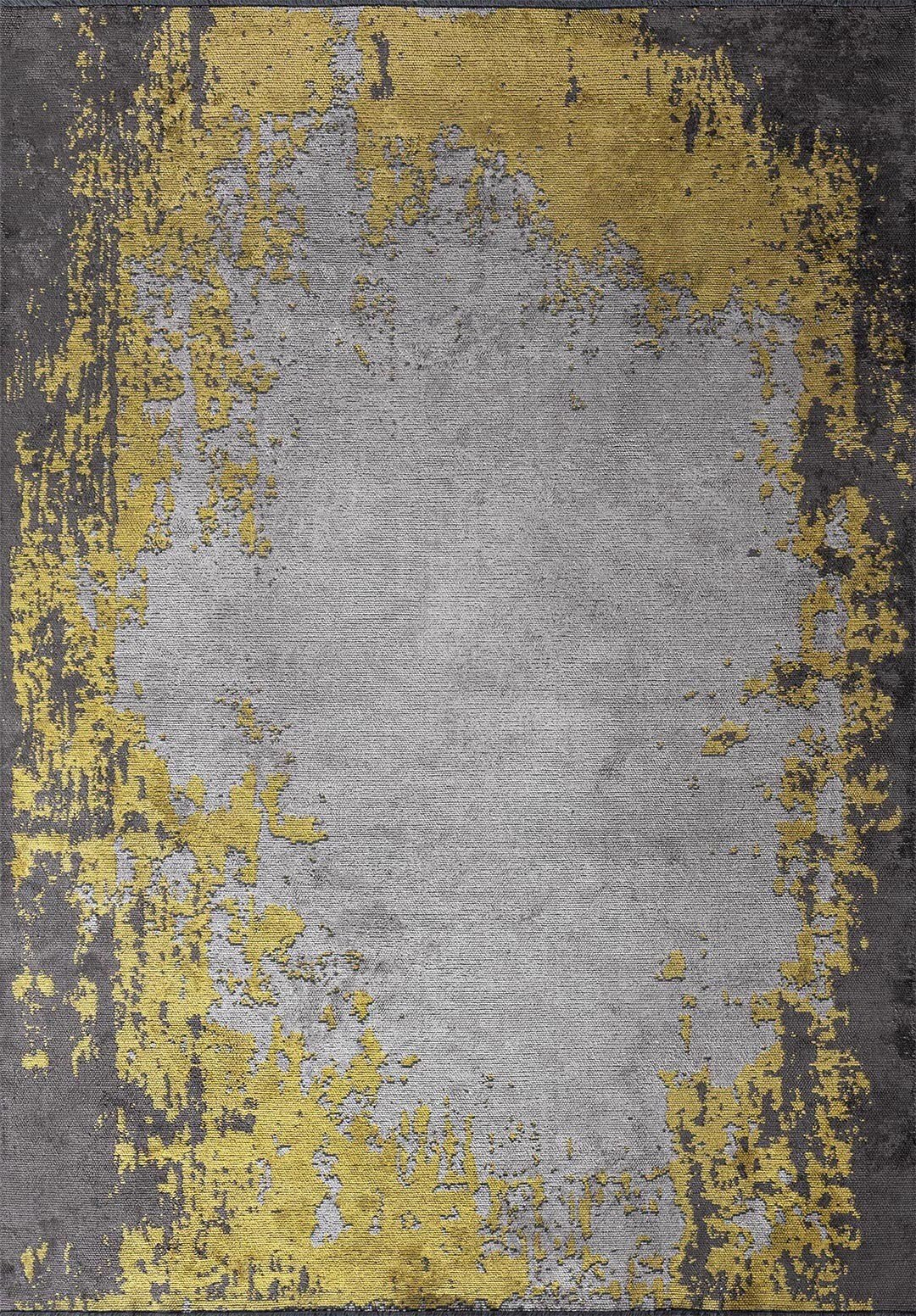 Stockholm Yellow - Light Grey Rug Rugs - Venetto Design Venettodesign.com
