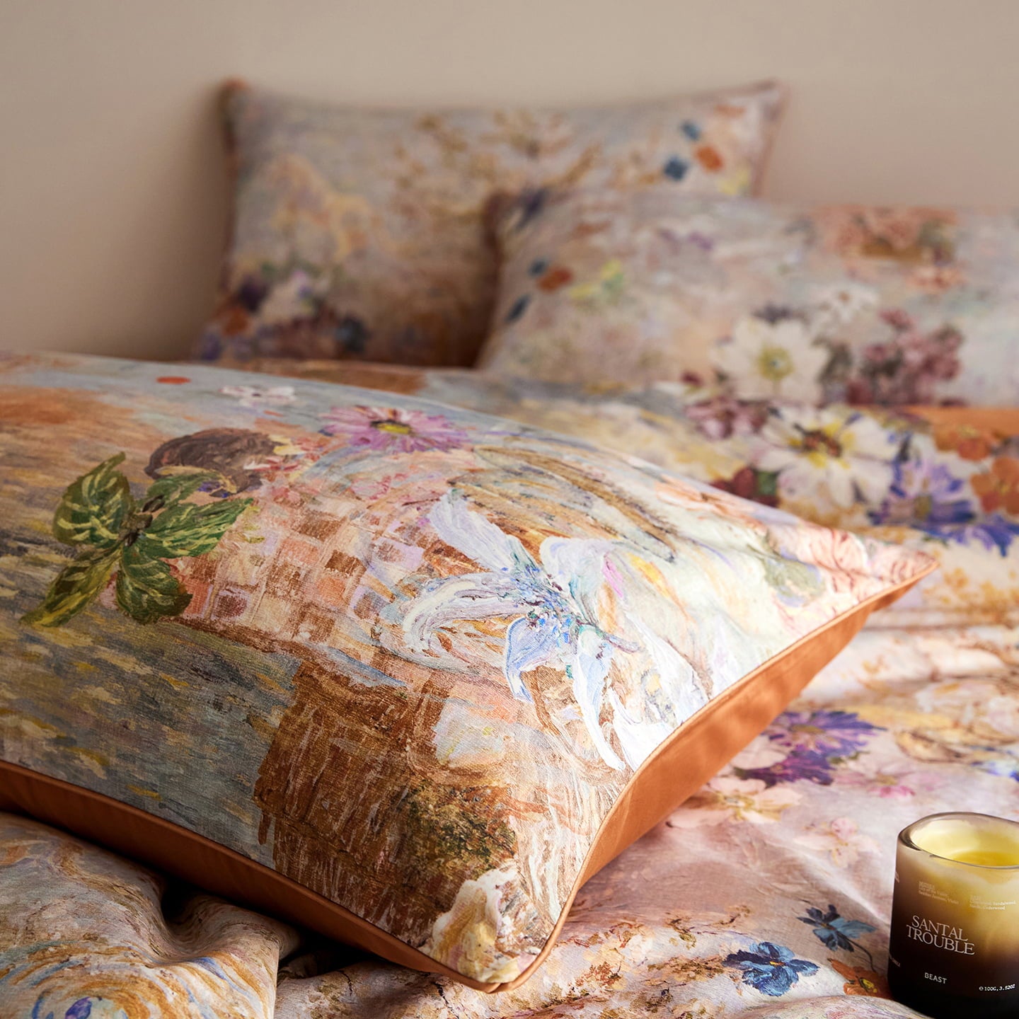 Althea Scenic Luxury Egyptian Cotton Duvet Cover Set with Waterside Scenery Print - Venetto Design Venettodesign.com