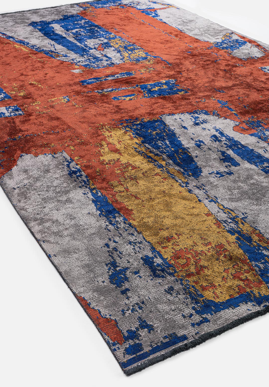 Cannes Dark Terra - Light Grey Rug Rugs - Venetto Design Venettodesign.com