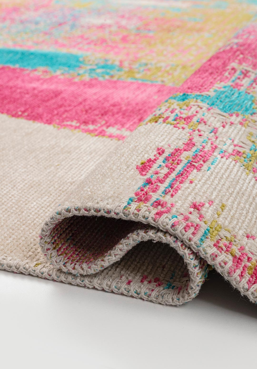 Nice Pink - Ecru Rug Rugs - Venetto Design Venettodesign.com