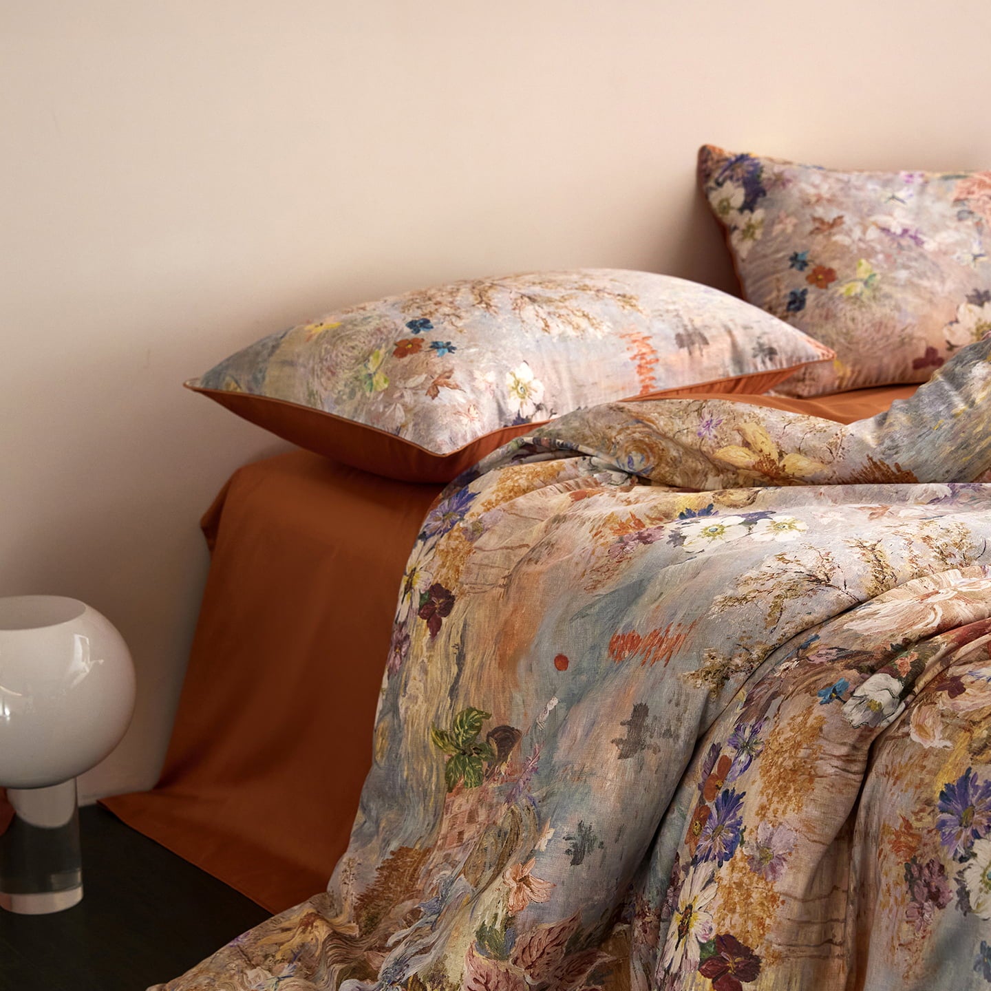 Althea Scenic Luxury Egyptian Cotton Duvet Cover Set with Waterside Scenery Print - Venetto Design Venettodesign.com