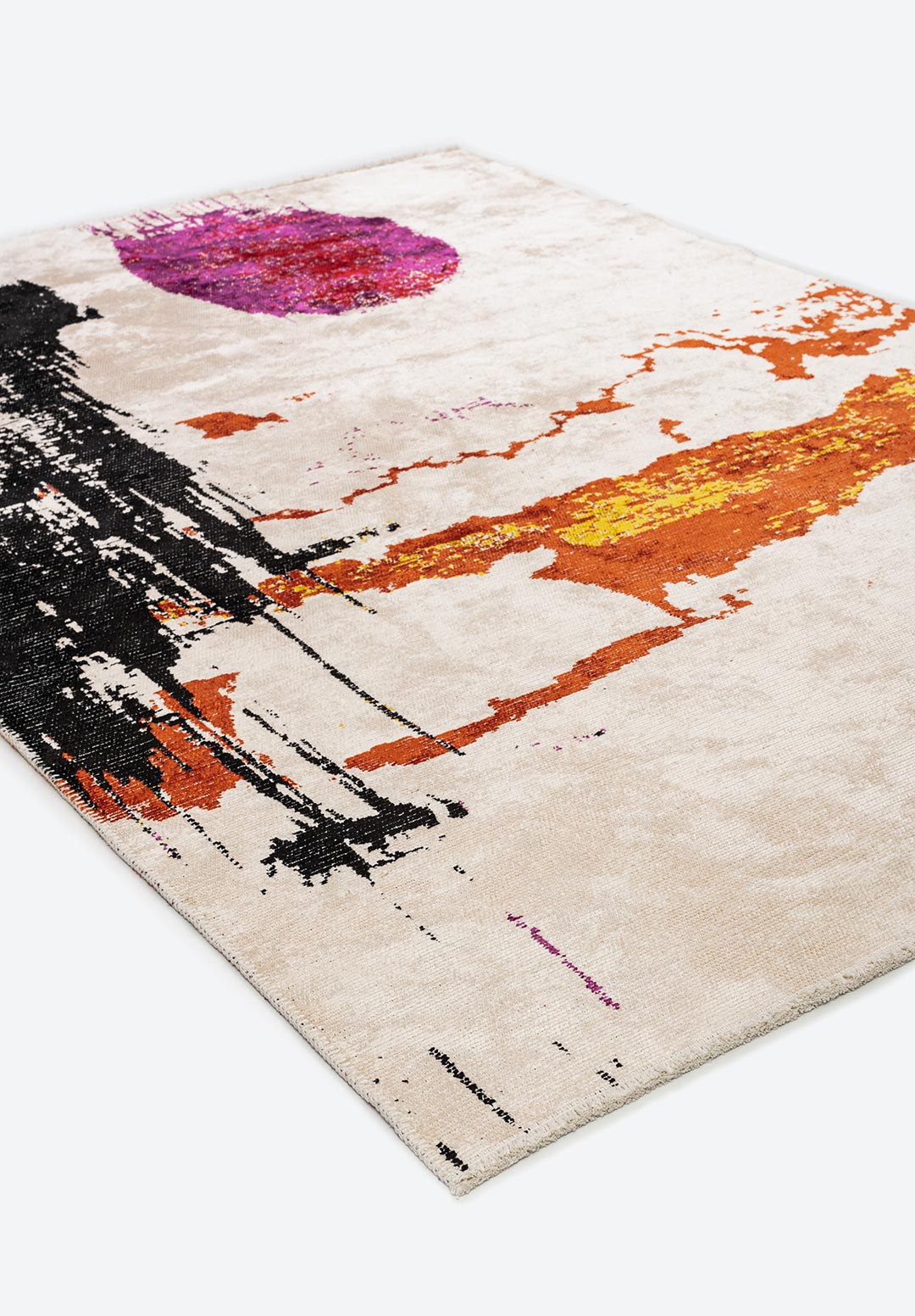 Po Black - Ecru Rug Rugs - Venetto Design Venettodesign.com
