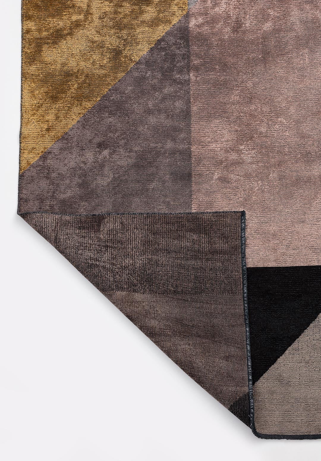 Chicago Dark Grey - Gold Rug Rugs - Venetto Design Venettodesign.com