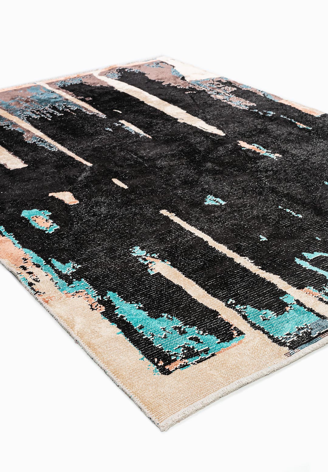 Capri Black - Petrol Rug Rugs - Venetto Design Venettodesign.com