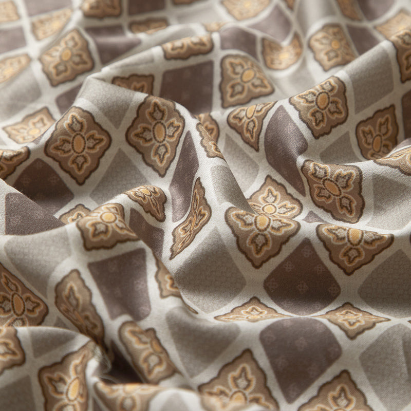 Lumiera Geometric Luxury Egyptian Cotton Duvet Cover Set with Trellis Print - Venetto Design Venettodesign.com