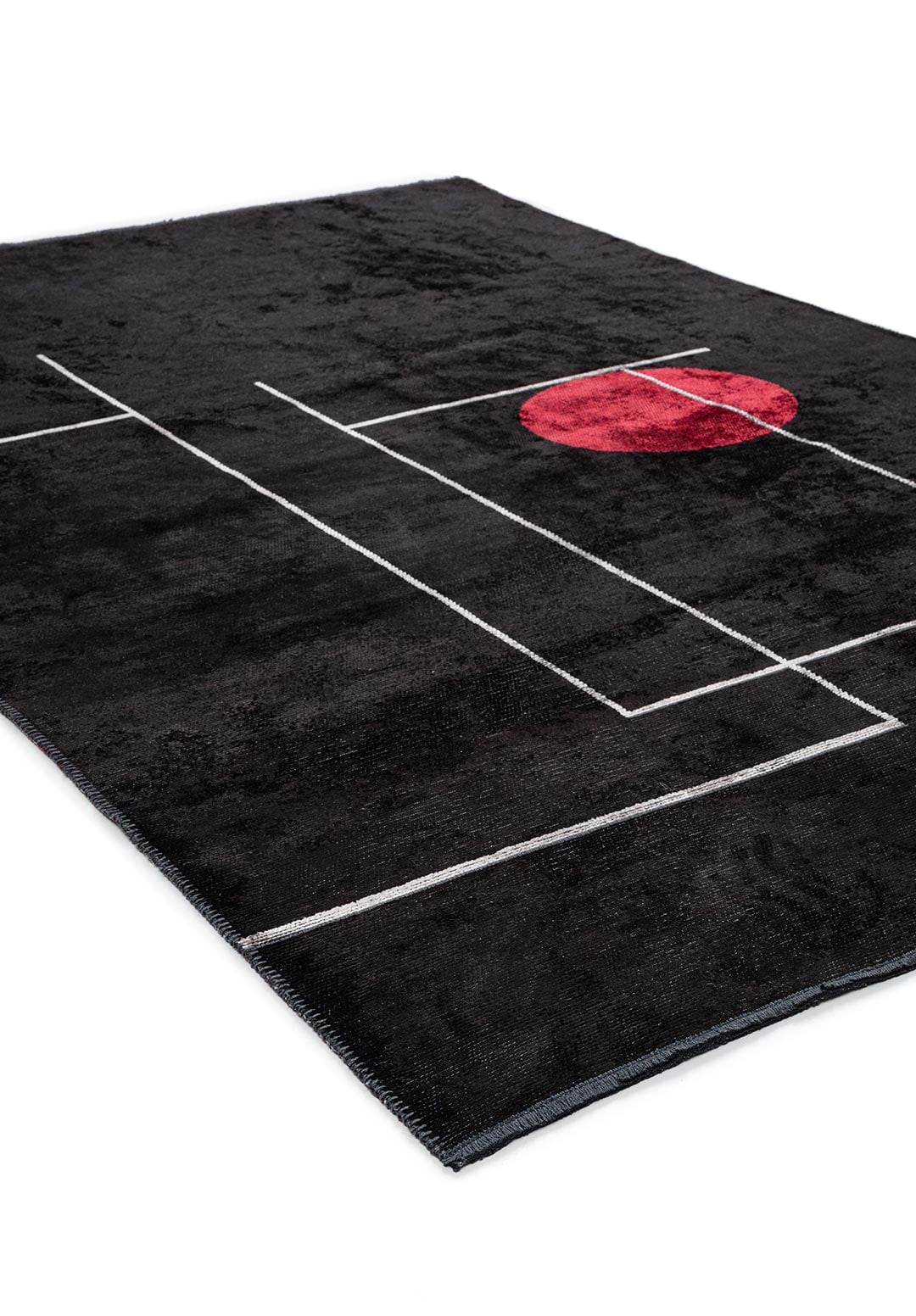 Circus Black - Red Rug Rugs - Venetto Design Venettodesign.com