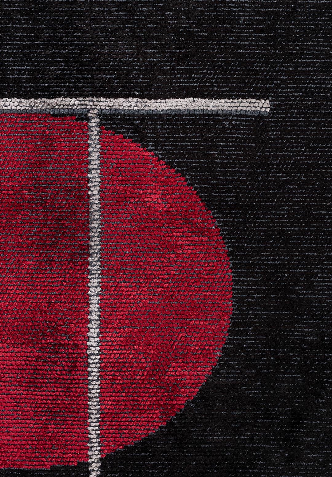 Circus Black - Red Rug Rugs - Venetto Design Venettodesign.com