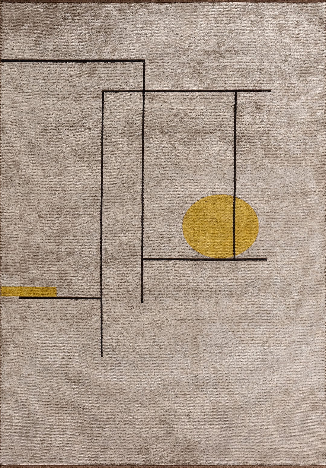 Circus Bone - Yellow Rug Rugs - Venetto Design Venettodesign.com
