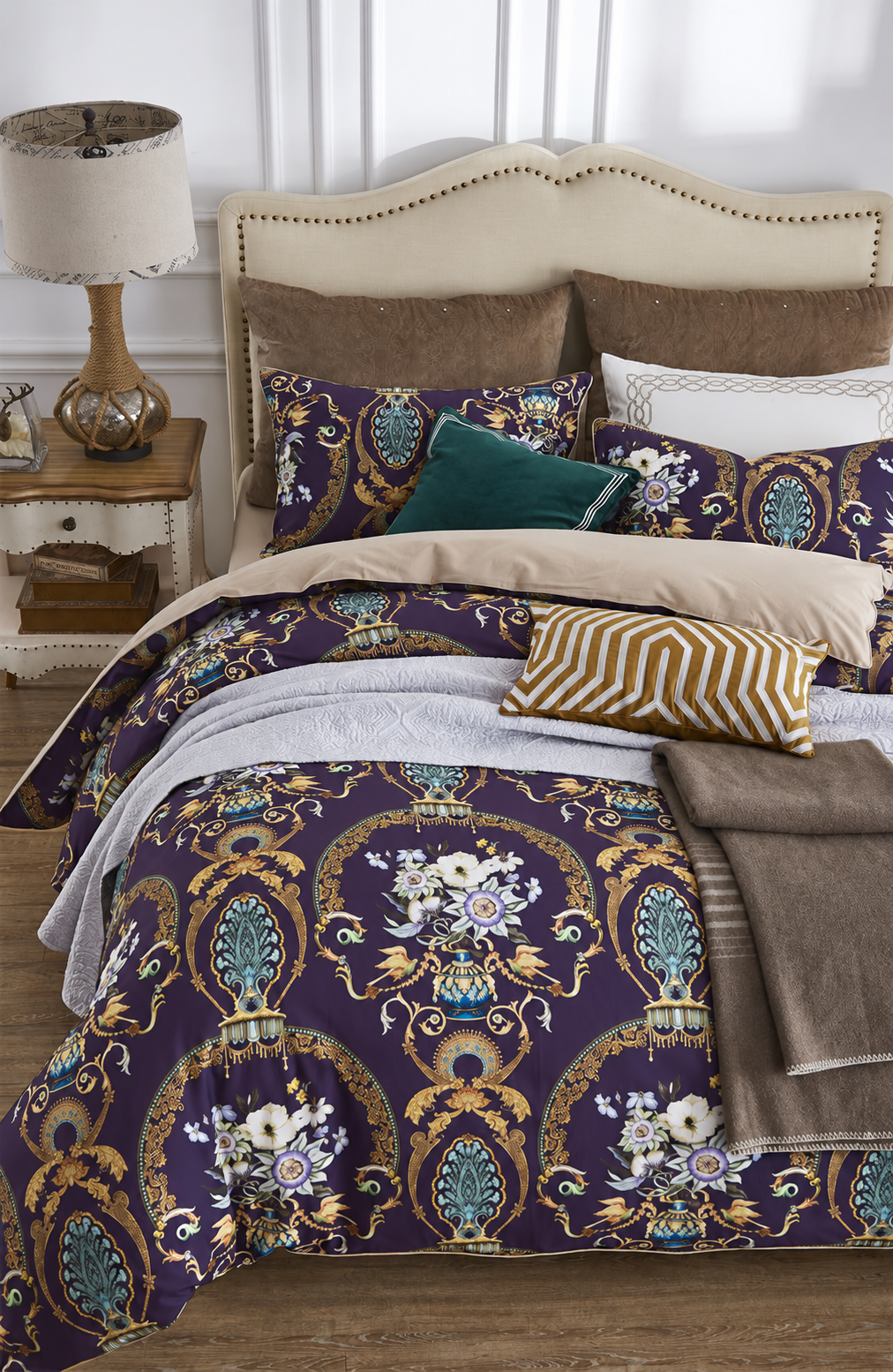 Anita Ornamental Ultra Soft Egyptian Cotton Bedding Set