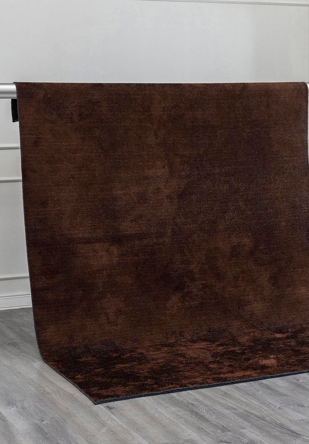Plain Dark Brown Rug