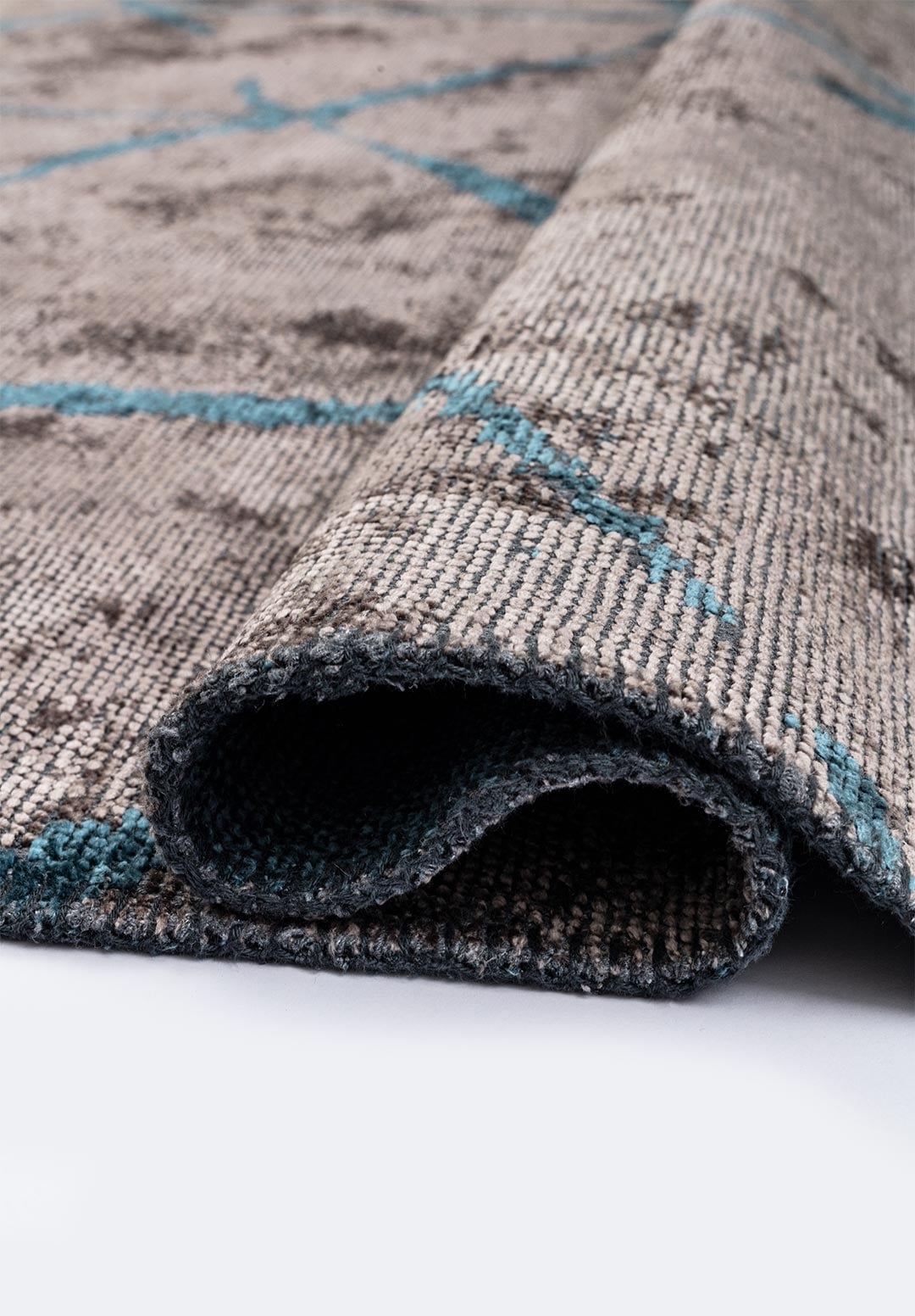 Palermo Petrol - Dark Grey Rug Rugs - Venetto Design Venettodesign.com