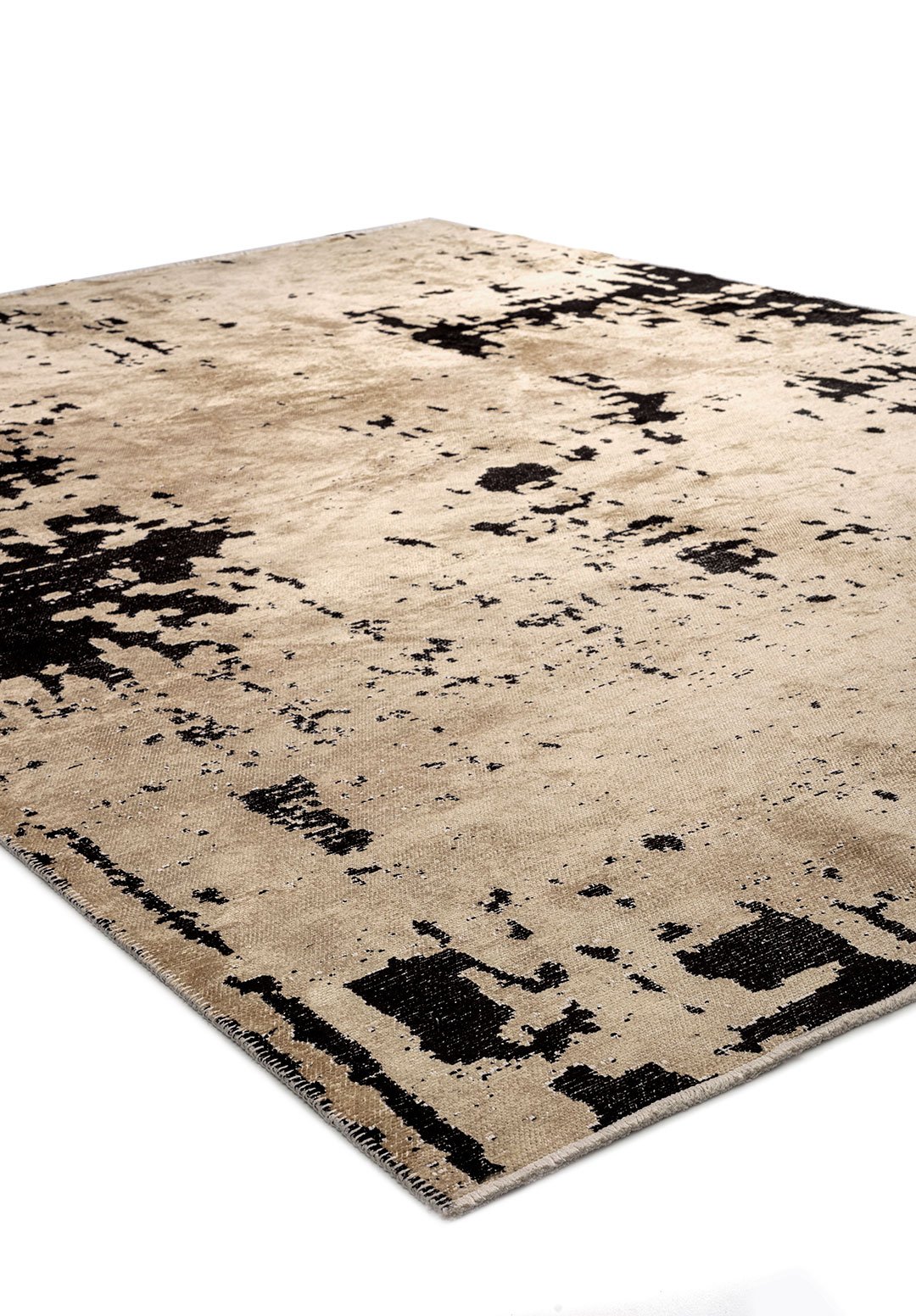Verona Black - Beige Rug Rugs - Venetto Design Venettodesign.com