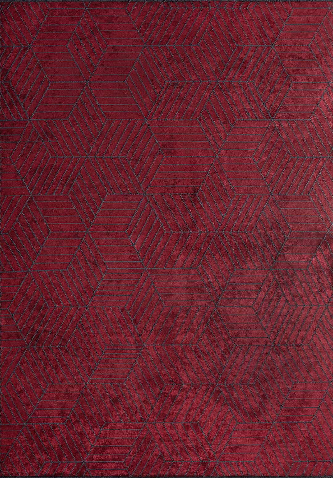 Bergamo Red Rug Rugs - Venetto Design Venettodesign.com
