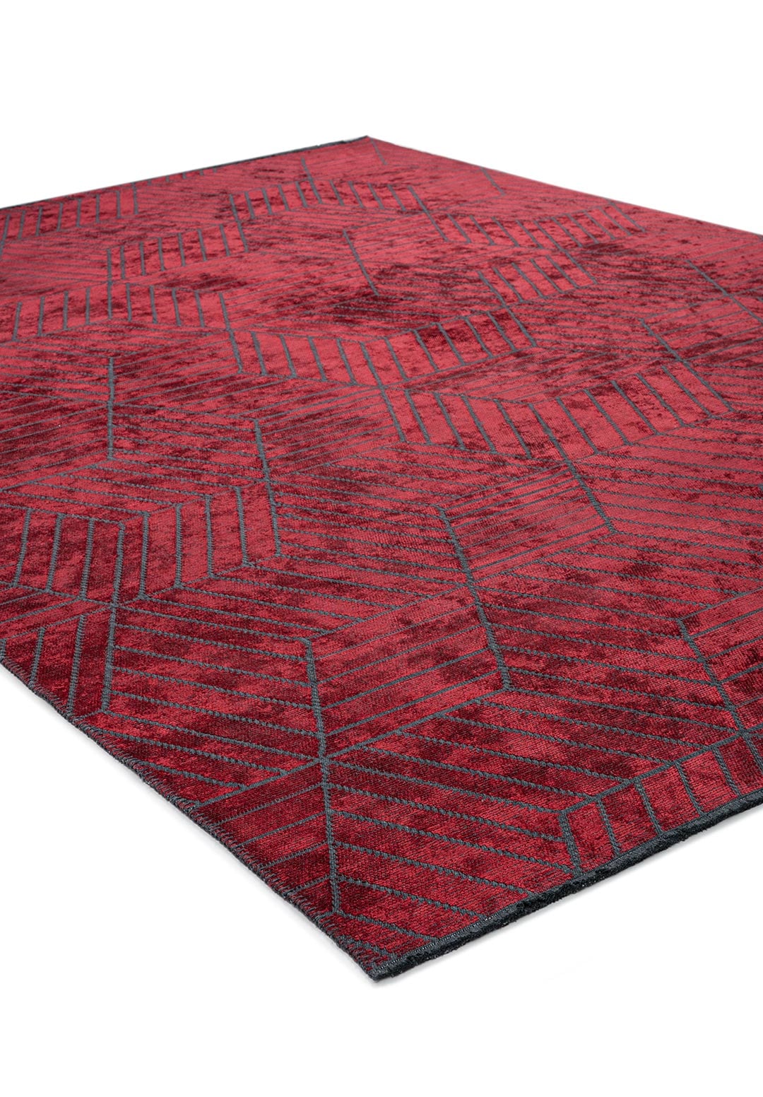 Bergamo Red Rug Rugs - Venetto Design Venettodesign.com