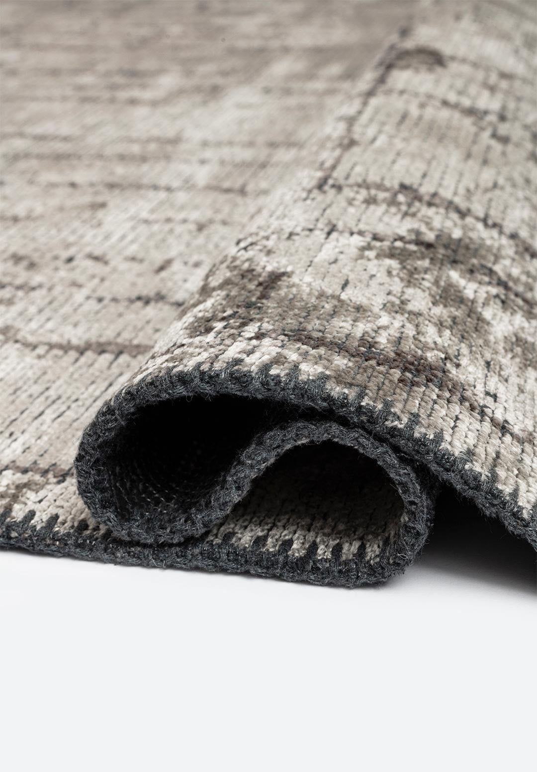 Pisa Dark Grey - Cream Rug Rugs - Venetto Design Venettodesign.com