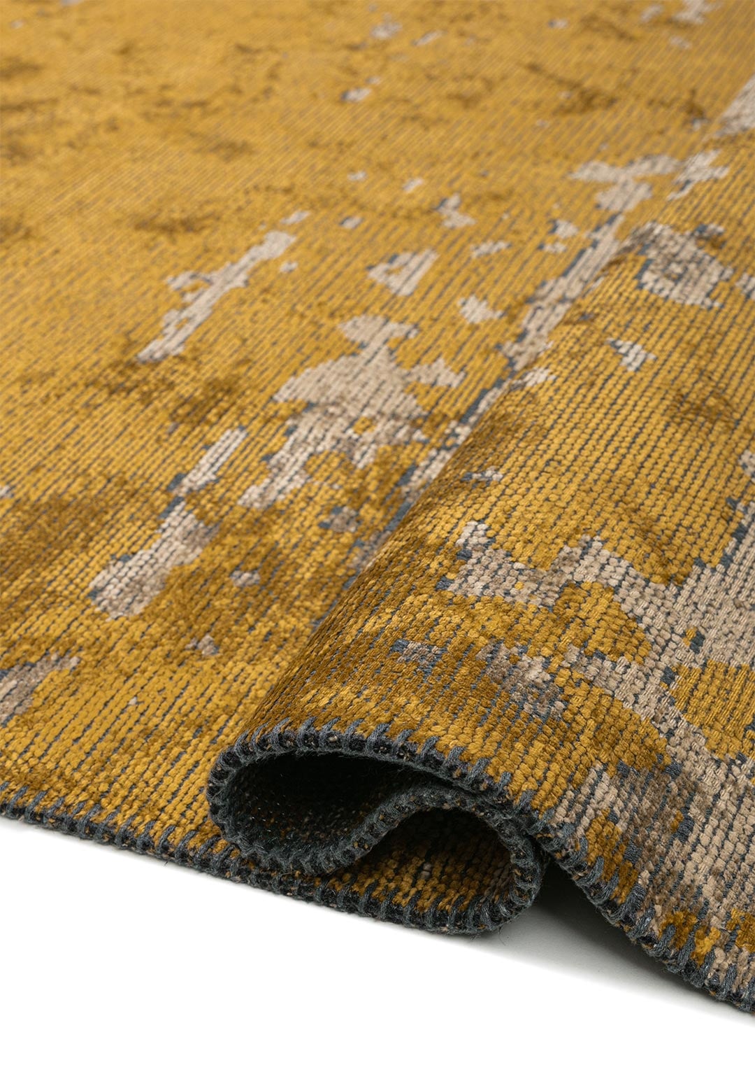 Milan Dark Beige - Mustard Rug Rugs - Venetto Design Venettodesign.com