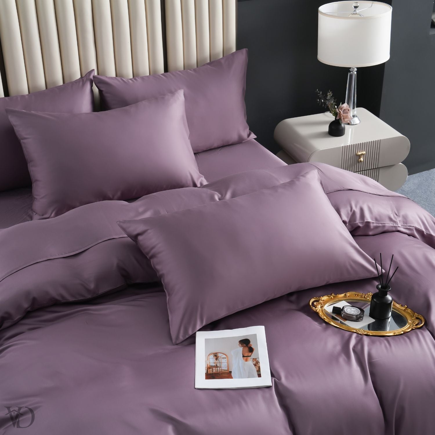 Green Dream Purple Luxury Bamboo Bedding Set